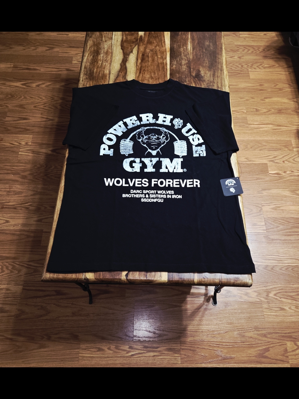 Darc Sport/Powerhouse Gym Collab Men's Graphic Tee. Size Medium